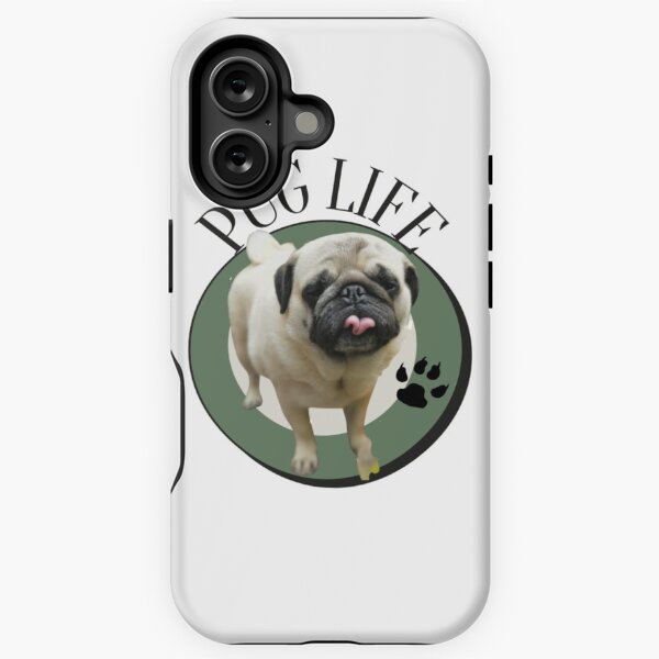 Vista previa del artículo con la obra «Vida Pug», diseñado y vendido por luckyturtles.