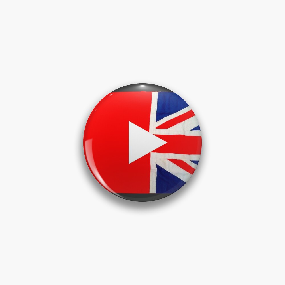 Great British YouTuber logo Pin