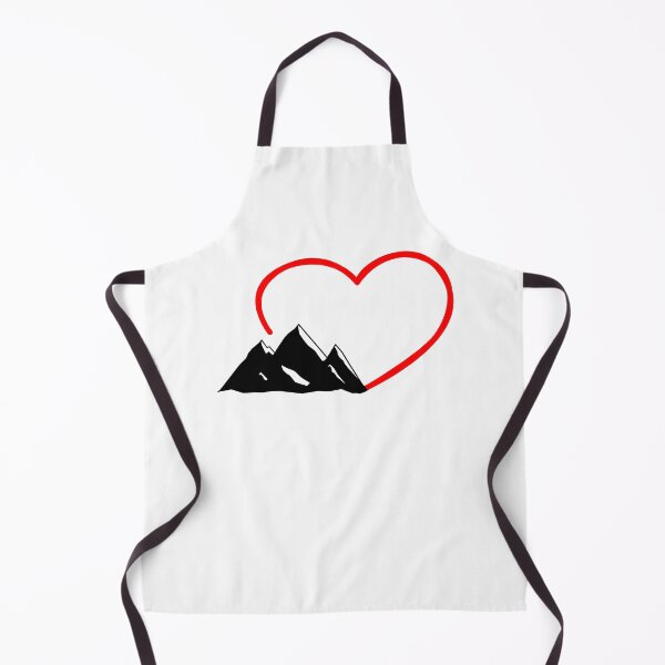 Item preview, Mountains And A Big Red Heart I Love Hinking designed and sold by Paulina Vanlife.