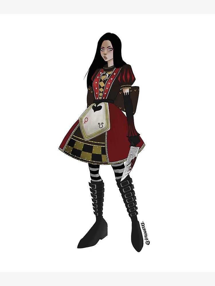 Alice Madness Returns Royal Suit outfit Poster for Sale by virginiatuck