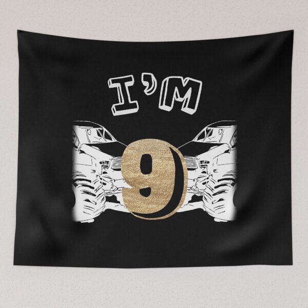Item preview, I'm Nine Years Old Monster Truck Birthday designed and sold by MakersKeystone.