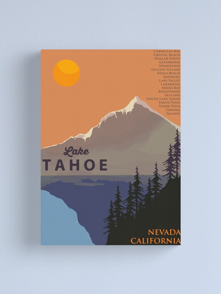 Discover Lake Tahoe. | Canvas Print