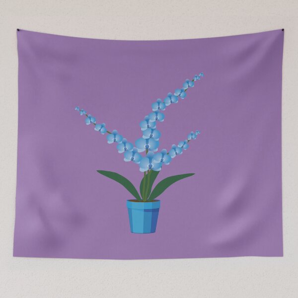 Item preview, Blue orchid plant in a pot designed and sold by Bwiselizzy.