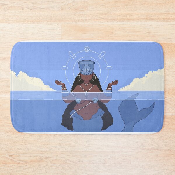 Item preview, Yemoja - African Goddess in PixelArt designed and sold by Mewmewdevart.