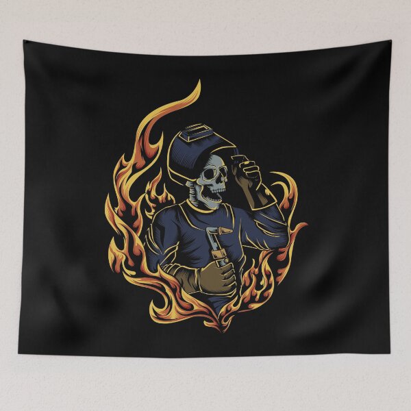 Item preview, Welder Skull Fire designed and sold by damnoverload.