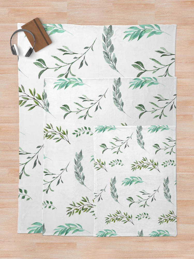 Thumbnail 5 of 6, Throw Blanket, Leaf Set designed and sold by RIXXI HEY CO..