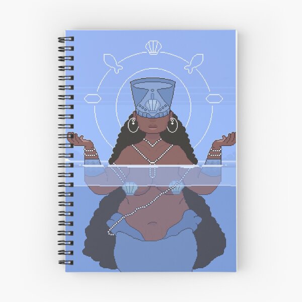 Artikelvorschau, Yemoja - Afrikanische Göttin in PixelArt entworfen und verkauft von Mewmewdevart.