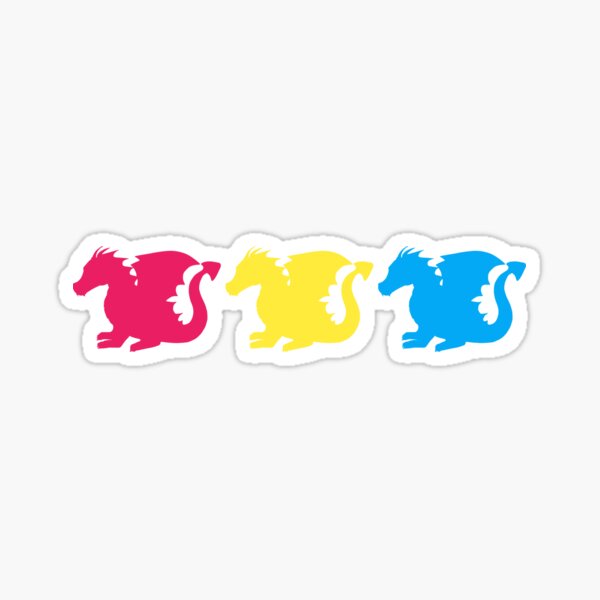 Pansexual Pride Colourful Dragons Sticker For Sale By Sonnetandsloth Redbubble 5583