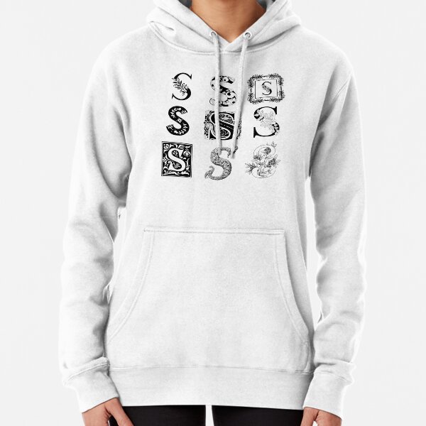 Square color block letter pocket clearance hoodie