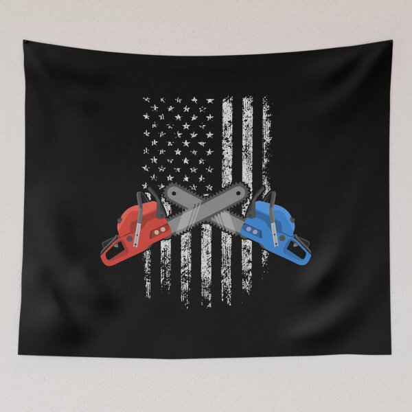 Item preview, Lumberjack Tree Logger - Proud American USA Flag 4th Of July designed and sold by Dressed For  Duty.