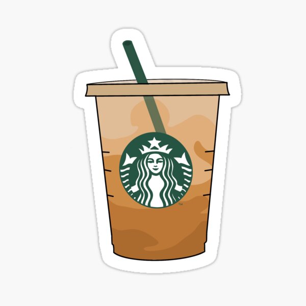 Starbucks iced coffee drink Sticker