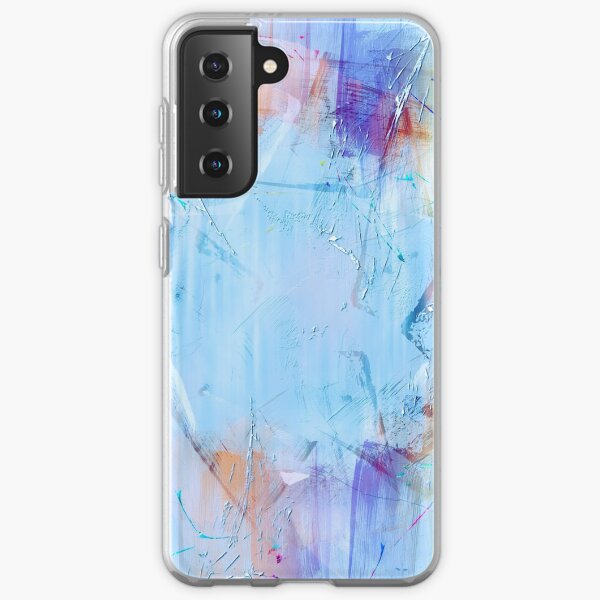 Pastel painting modern art print abstract geometrical Samsung Galaxy Soft Case
