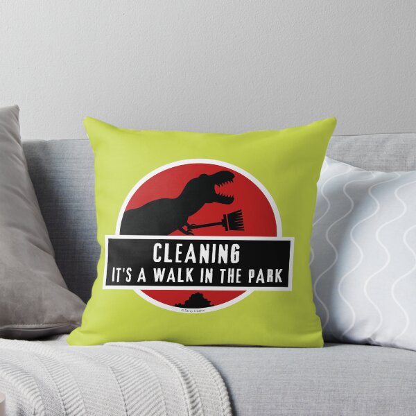 Item preview, Walk In The Park Dinosaur Broom Fun Cleaning Lady Gifts designed and sold by SavvyCleaner.