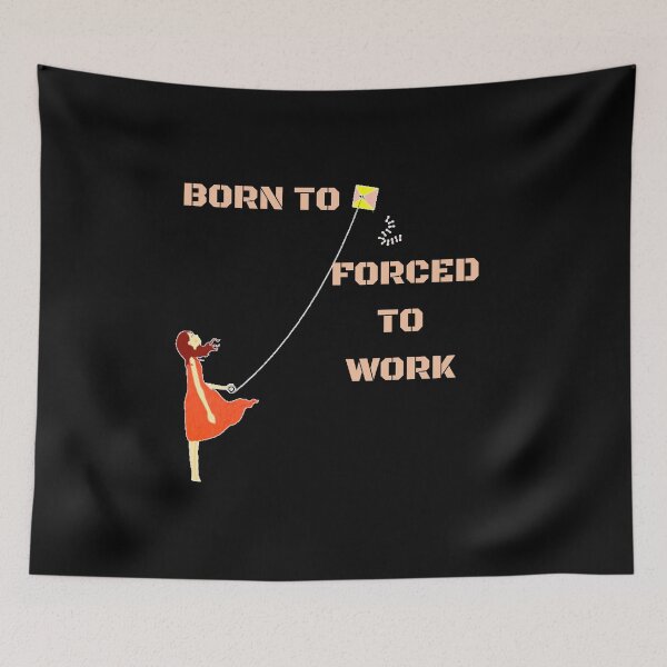 Item preview, Born To Kite Forced To Work	 designed and sold by amafordesigns.