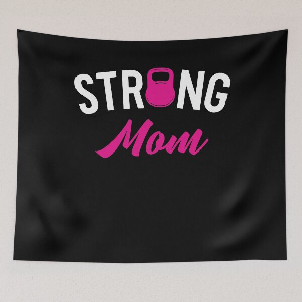 Item preview, Kettlebell Street Workout Weightlifting Strong Mom Mother designed and sold by ShopTheStyle.
