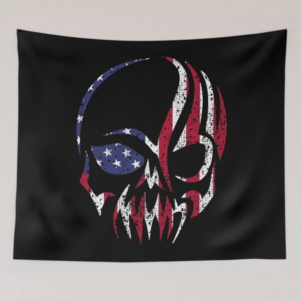 Item preview, American Flag Skull Patriotic design designed and sold by odrito.