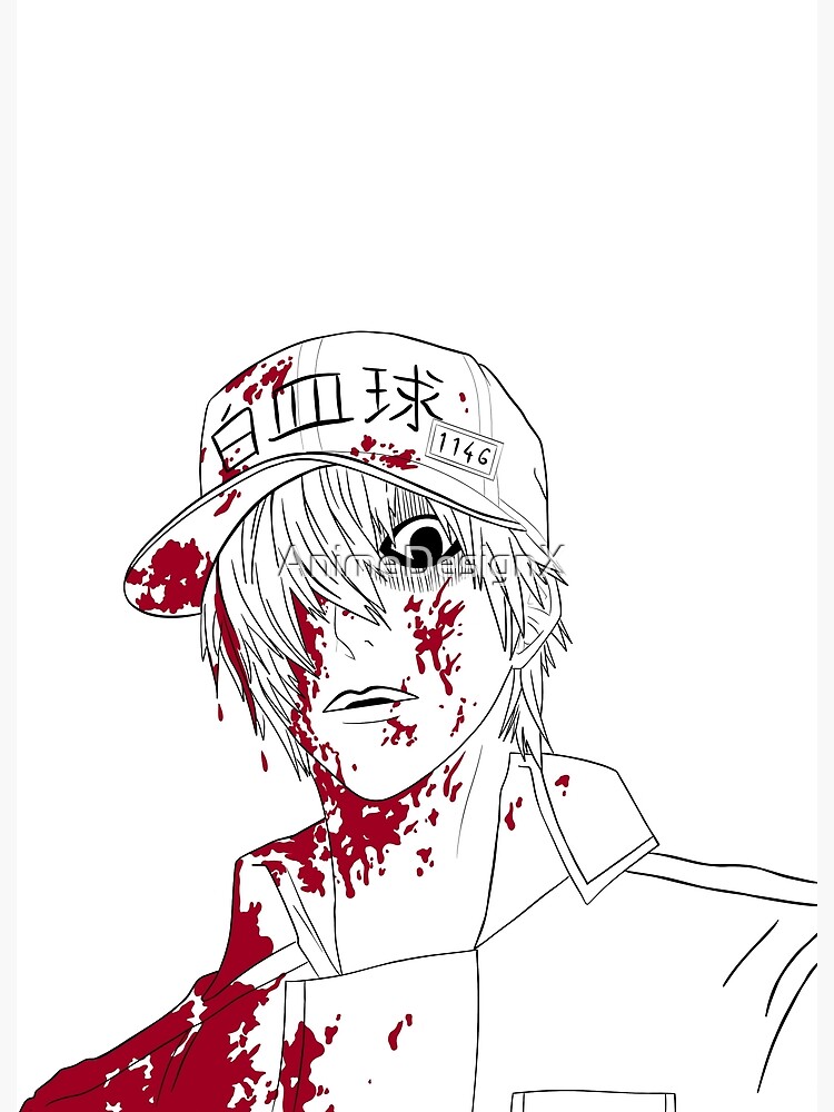 Hataraku Saibou Cells at Work - White Blood Cell  Poster for Sale by  CherylKato