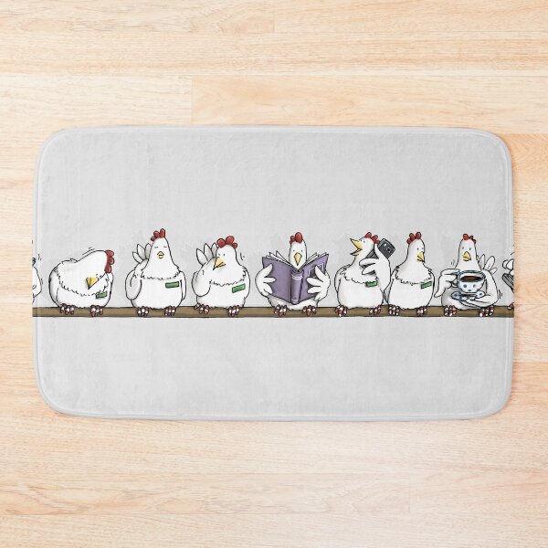 Item preview, Hardworking chickens on the perch designed and sold by Angela Kommoß.