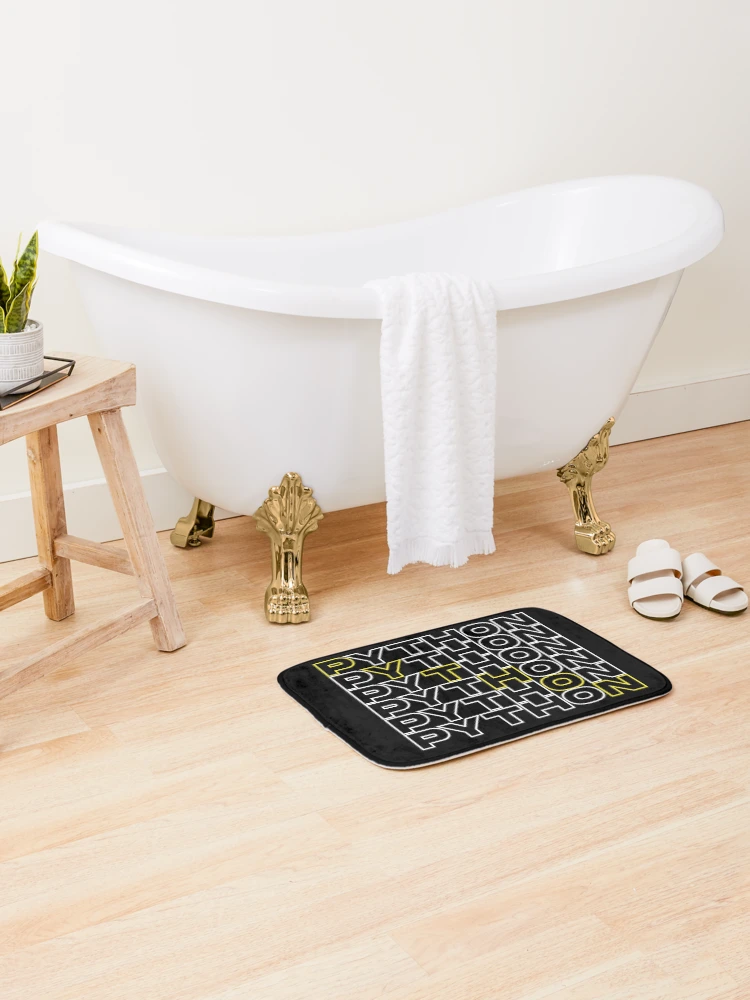 Thumbnail 2 of 6, Bath Mat, Python - gift for python lovers designed and sold by gook78.