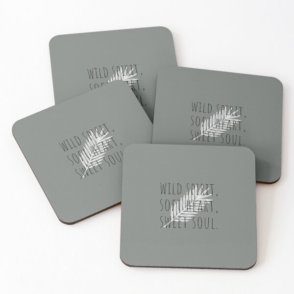 Item preview, Wild Spirit Soft Heart Sweet Soul, Positive quote designed and sold by Minimalist Quotes and Sayings.