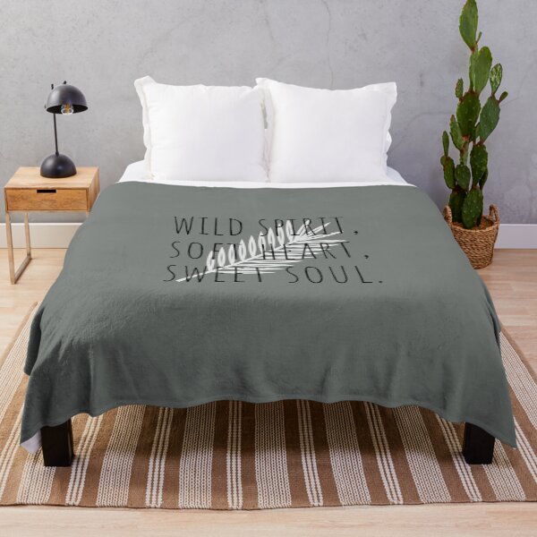 Item preview, Wild Spirit Soft Heart Sweet Soul, Positive quote designed and sold by Minimalist Quotes and Sayings.