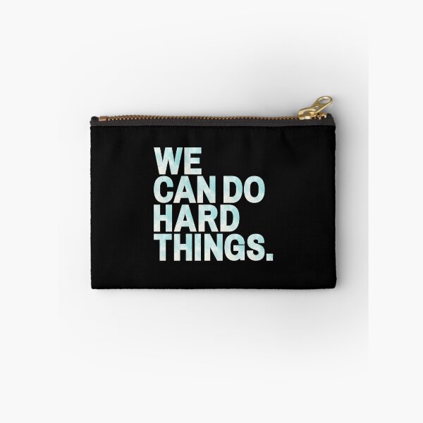 Item preview, We Can Do Hard Things | Blue Watercolor designed and sold by KarolinaPaz.