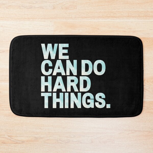 Item preview, We Can Do Hard Things | Blue Watercolor designed and sold by KarolinaPaz.
