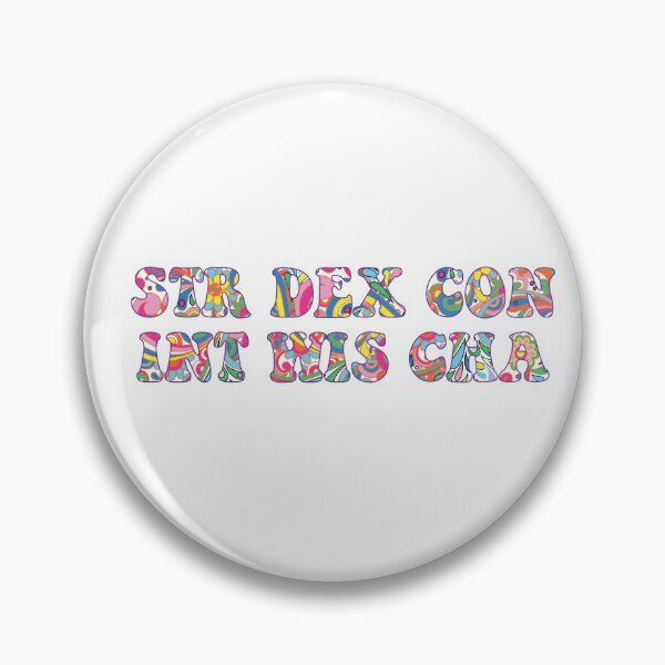 Item preview, Dungeons and Dragons Psychedelic Stats designed and sold by nicegnome.