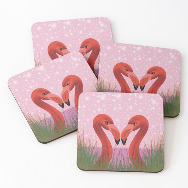 Item preview, Flamingos in the night designed and sold by marina63.