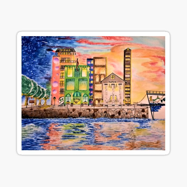 Waterfront Pier Sticker