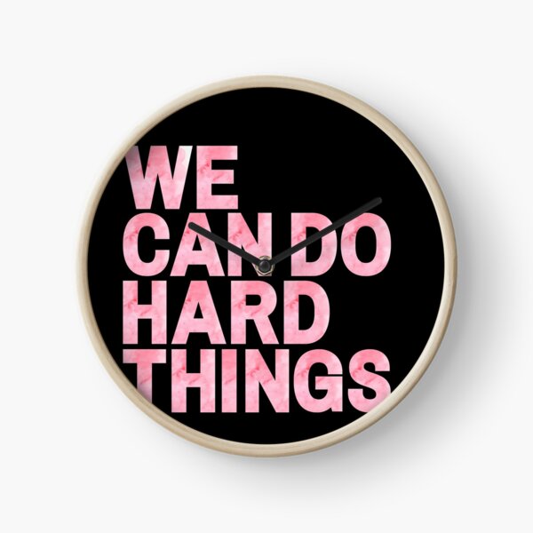 Item preview, We Can Do Hard Things | Pink Watercolor designed and sold by KarolinaPaz.