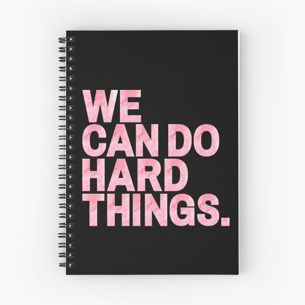 Item preview, We Can Do Hard Things | Pink Watercolor designed and sold by KarolinaPaz.