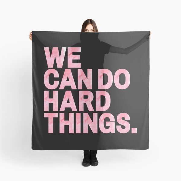 Item preview, We Can Do Hard Things | Pink Watercolor designed and sold by KarolinaPaz.