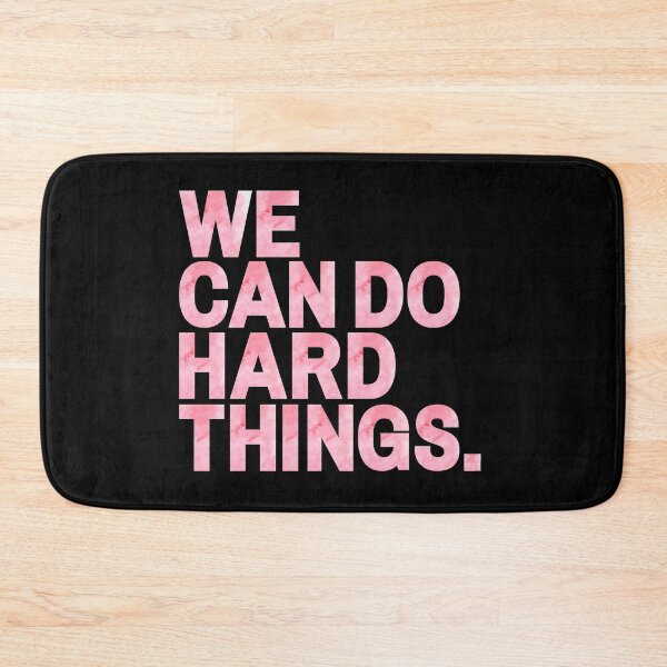 Item preview, We Can Do Hard Things | Pink Watercolor designed and sold by KarolinaPaz.