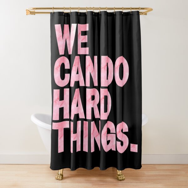 Item preview, We Can Do Hard Things | Pink Watercolor designed and sold by KarolinaPaz.