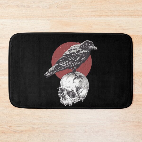 Item preview, Cuervo negro vintage en calavera Cuervo negro con calavera designed and sold by enjoytheshirt.