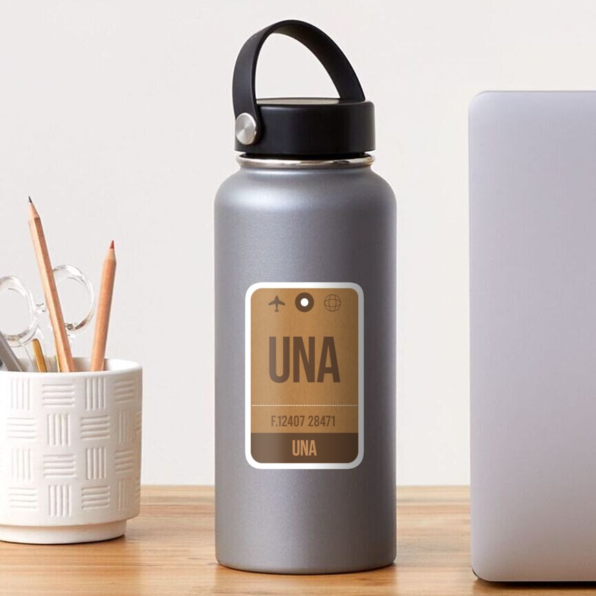 Una Una Brazil Vintage Airport Luggage Tag Gift Idea For Traveller Sticker By Inspireshop Redbubble<script async src=