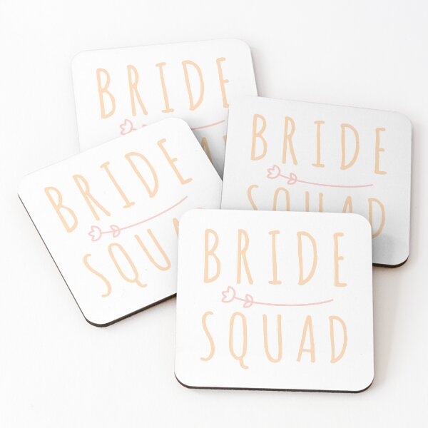 Artikelvorschau, Bride squad wedding wedding stuff cool wedding best bride  entworfen und verkauft von Tropical Blood.