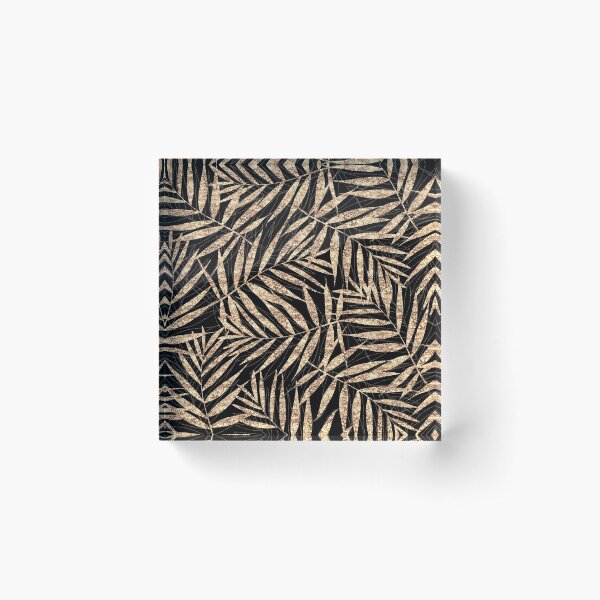 Item preview, Gold Palm Leaves Black Elegant Design designed and sold by InovArtS.