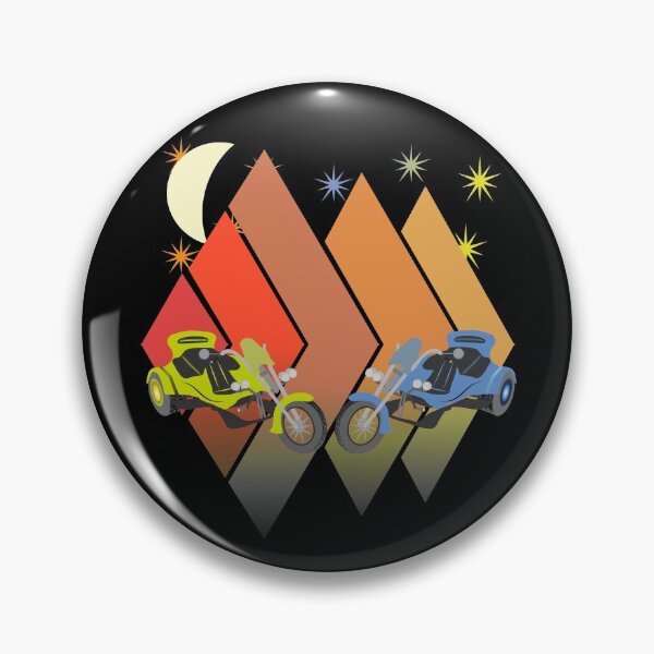 Item preview, Two trikes with mountains, stars and the moon. designed and sold by Bodino.