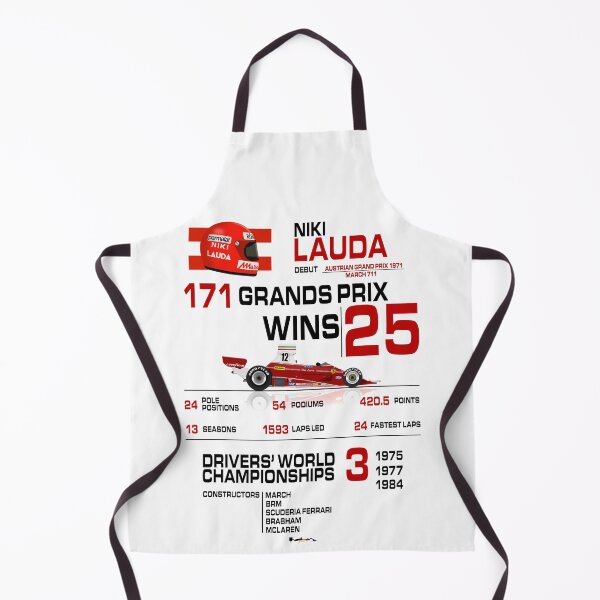 Item preview, Niki Lauda - F1 Stats with car & helmet design designed and sold by JageOwen.