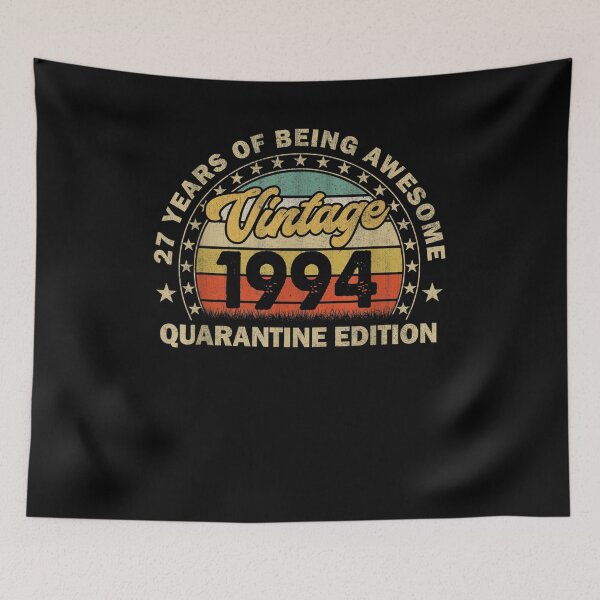 Item preview, 27 Years Old 1994 Vintage Retro 27th Quarantine Birthday  designed and sold by manidala.