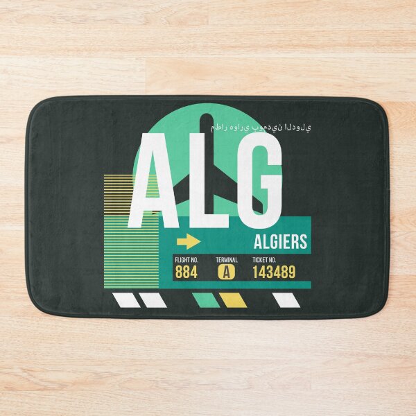 Artikelvorschau, Algier (ALG) Flughafencode Gepäckanhänger entworfen und verkauft von SLAG-Creative.