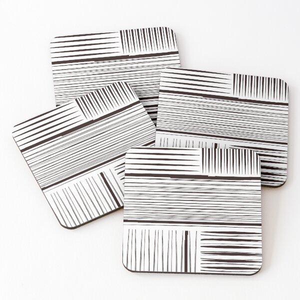 Item preview, Printable black and white wall art Linear ornament designed and sold by PicForHome.