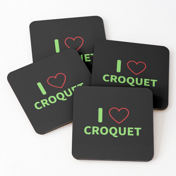 Item preview, I Love Croquet designed and sold by HobbyRoost.