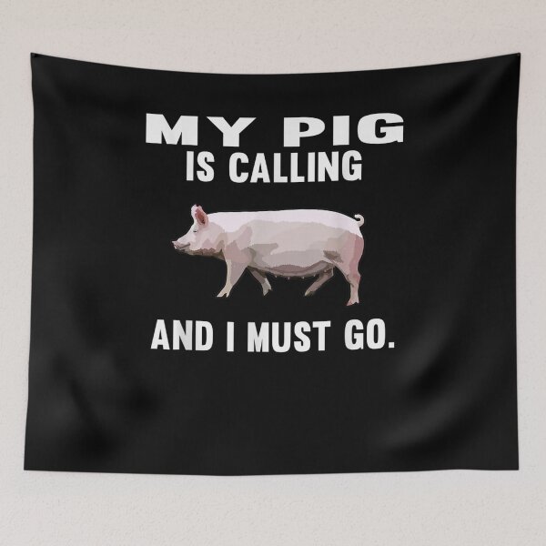 Item preview, Funny My Pig Is Calling And I Must Go Farm Animal  designed and sold by manidala.