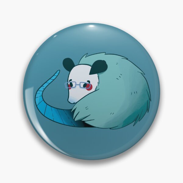 Item preview, Possum - Cute Blue and Green Cartoon Animal Pattern designed and sold by TheRainbowRoom.