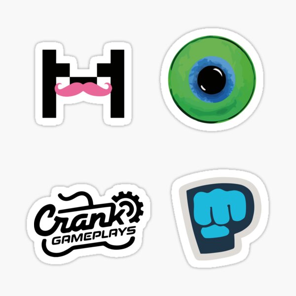 Vista previa del artículo con la obra «Paquete de pegatinas de Youtuber», diseñado y vendido por Mandy-Kuijper.