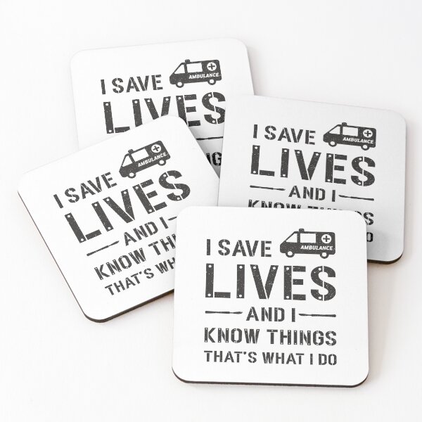 Item preview, I Save Lives Ambulance Driver Paramedic Hospital designed and sold by tshirtconcepts.