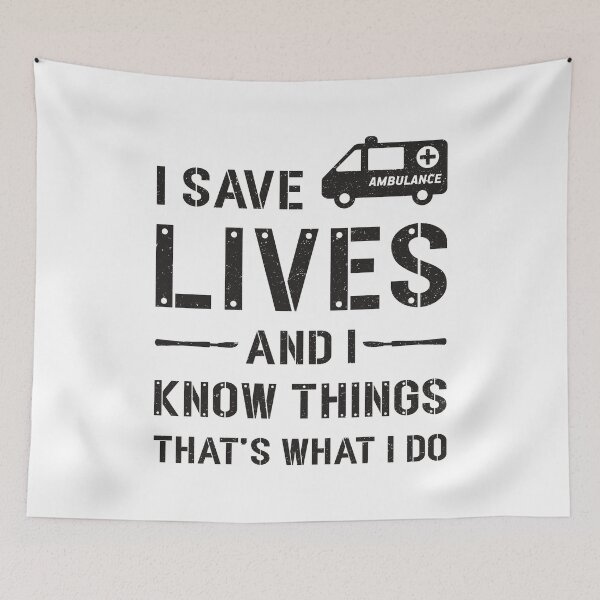 Item preview, I Save Lives Ambulance Driver Paramedic Hospital designed and sold by tshirtconcepts.